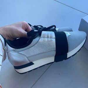 Balenciaga Black/Silver Tess S Gomma Sneaker